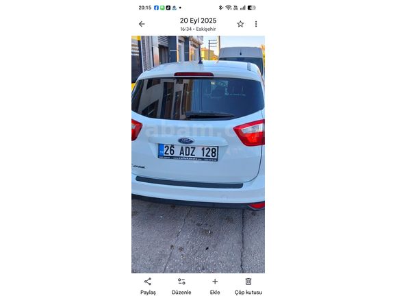 Sahibinden Ford C-Max 1.6 Trend 2015 Model  112.000 km Beyaz