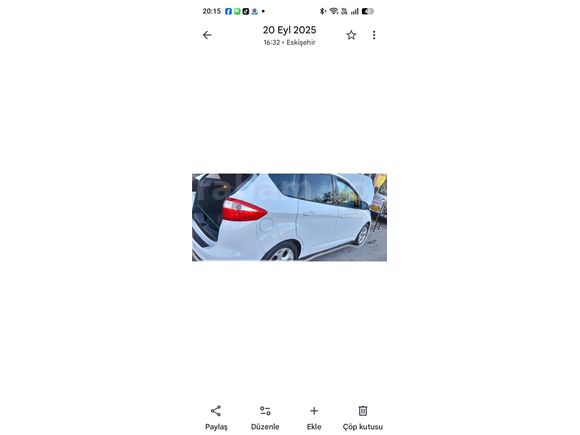 Sahibinden Ford C-Max 1.6 Trend 2015 Model  112.000 km Beyaz
