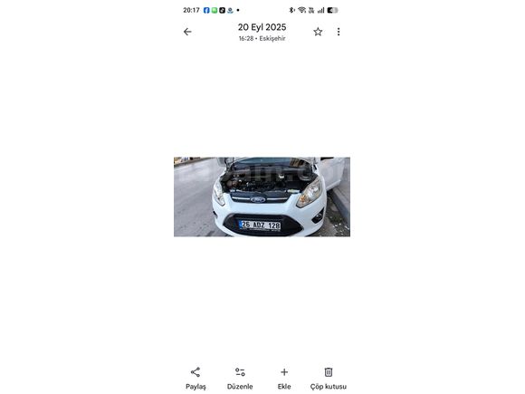 Sahibinden Ford C-Max 1.6 Trend 2015 Model  112.000 km Beyaz