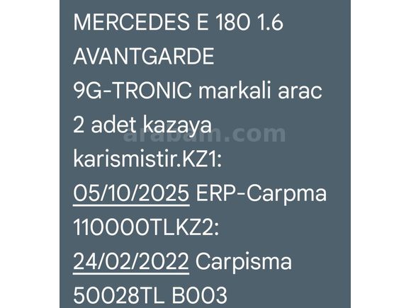 Sahibinden Mercedes - Benz E 180 Avantgarde 2017 Model