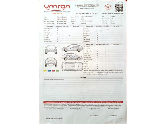 Sahibinden Renault Captur 1.5 dCi Touch 2013 Model