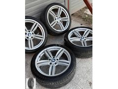 BMW f10 beş seri jant lastik takımı 19 inç arkalar geniş