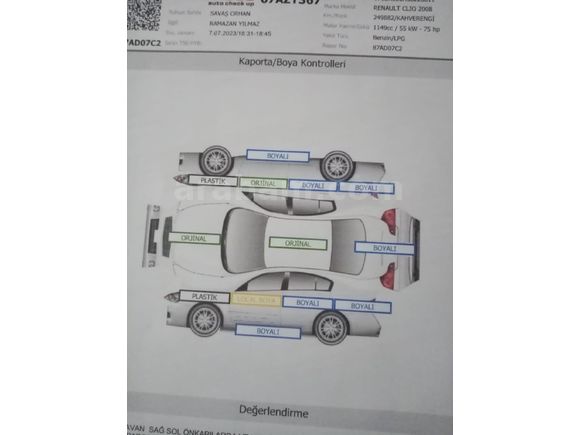 DEĞİSENSIZ Sahibinden Renault Clio 1.2 Authentique 2008 Model