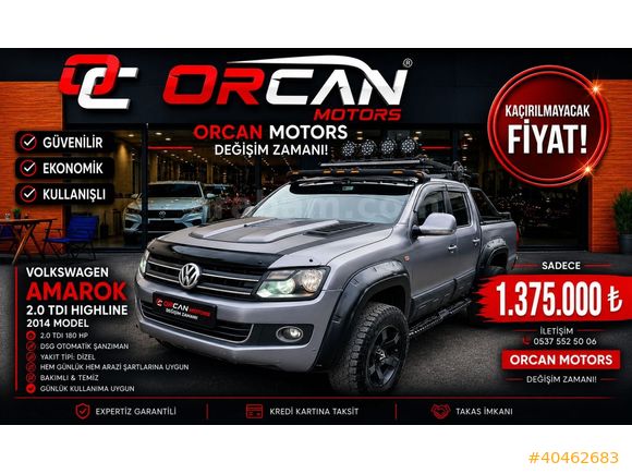 ORCAN MOTORS dan 2014 Amarok 2.0 BITDI 4x4 Highline 18J Otomatik