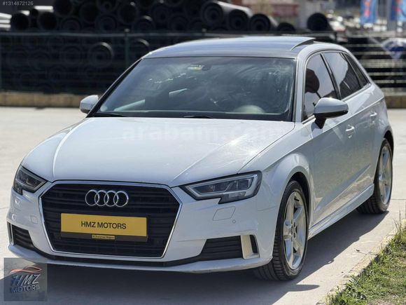 HMZ MOTORS DAN 2017 AUDİ A3 1.6 TDİ SPORTBACK DYNAMİC CAM TAVAN