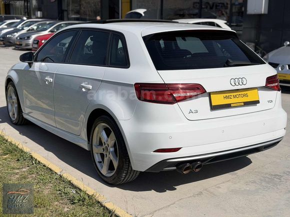 HMZ MOTORS DAN 2017 AUDİ A3 1.6 TDİ SPORTBACK DYNAMİC CAM TAVAN