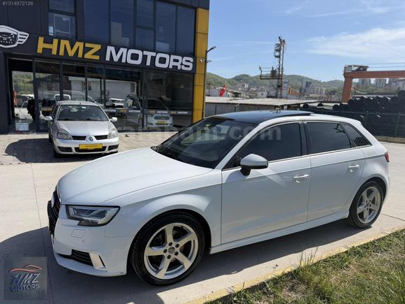 HMZ MOTORS DAN 2017 AUDİ A3 1.6 TDİ SPORTBACK DYNAMİC CAM TAVAN
