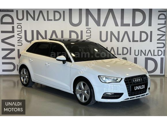 ÜNALDI'DAN 2015 A3 SPORTBACK AMBİTİON 1.6 TDİ CAM TAVAN BAKIMLI