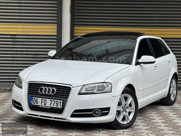NR OTOMOTİVDEN 2012 A3 1.6TDİ CAM TAVAN 166KM 3 PARÇA BOYALI