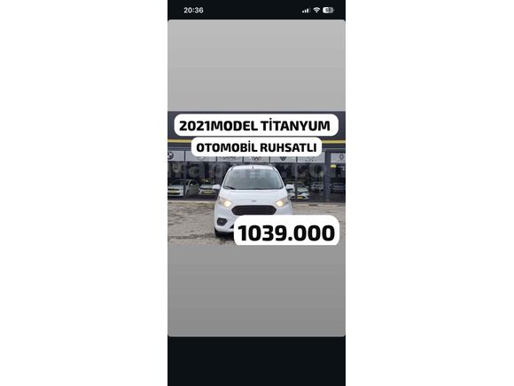 Galeriden Ford Tourneo Courier 1.5 TDCi Journey Titanium 2021 Model Afyonkarahisar