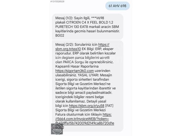 KUBALİÇ DEN 2024 MODEL C4 X 1.2 Puretech Feel Bold EAT8