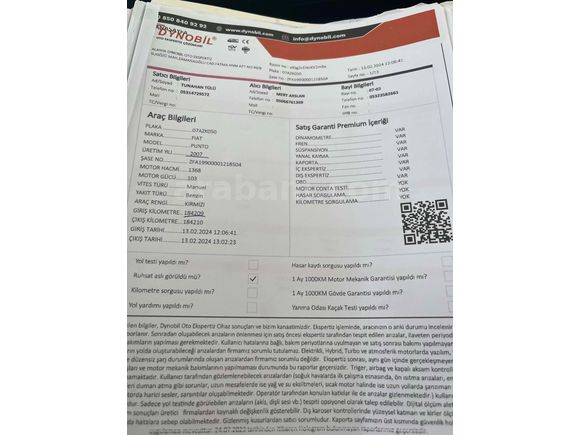 Sahibinden Fiat Punto 1.4 Dynamic 2007 Model 