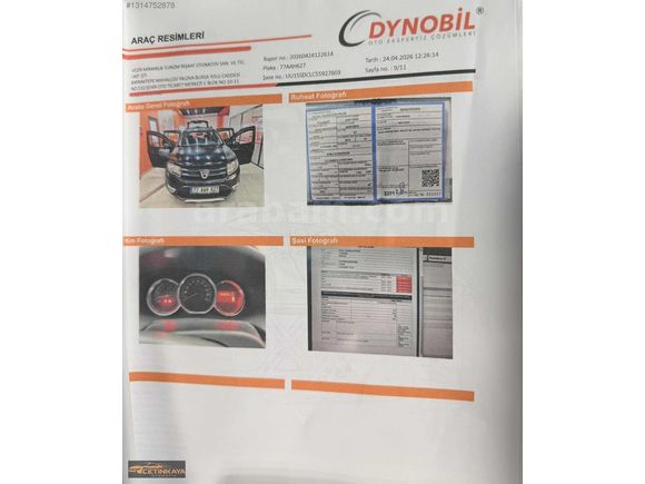 ÇETİNKAYA'dan DACİA SANDERO STEPWAY DİZEL+MANUEL+2016+194.000KM