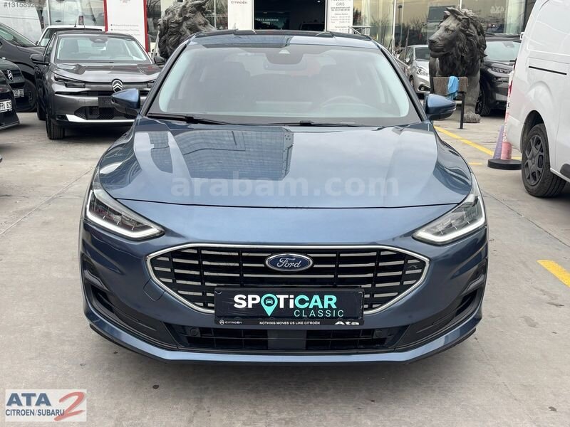 Galeriden Ford Focus 1.5 EcoBlue Titanium X 2023 Model Ankara 65.530 km Mavi
