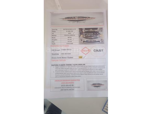 Sahibinden Toyota Corolla 1.6 Advance 2015 Model
