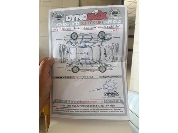 Galeriden Ford Focus 1.6 TDCi Trend X 2016 Model Gaziantep 330.000