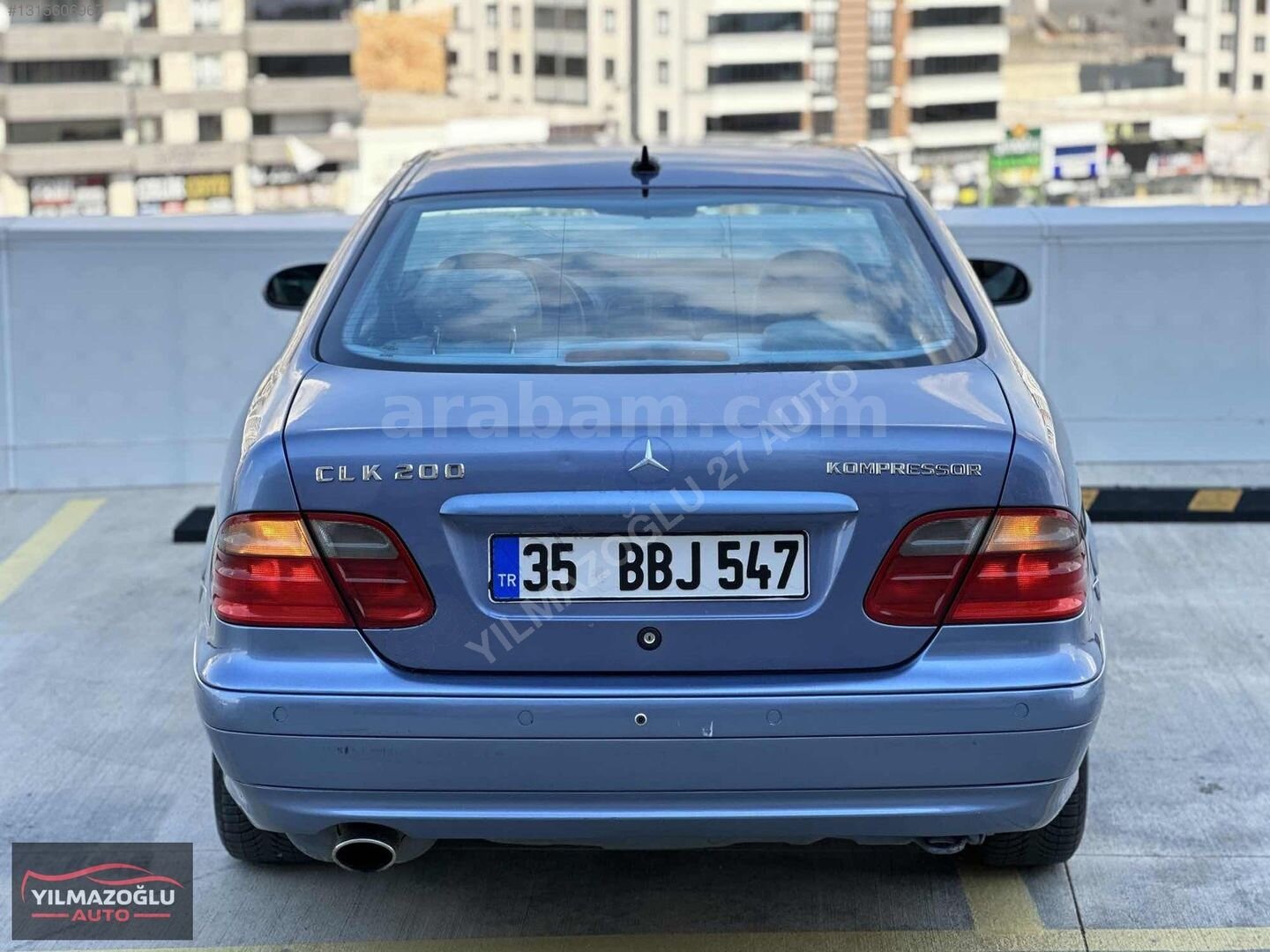 Galeriden Mercedes - Benz CLK 200 Kompressor Avantgarde 2001 Model Gaziantep 360.000 km Mavi 7