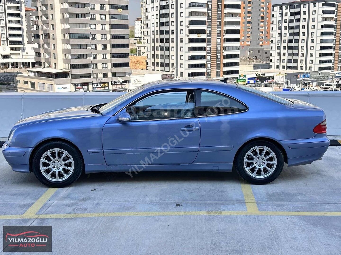 Galeriden Mercedes - Benz CLK 200 Kompressor Avantgarde 2001 Model Gaziantep 360.000 km Mavi 4