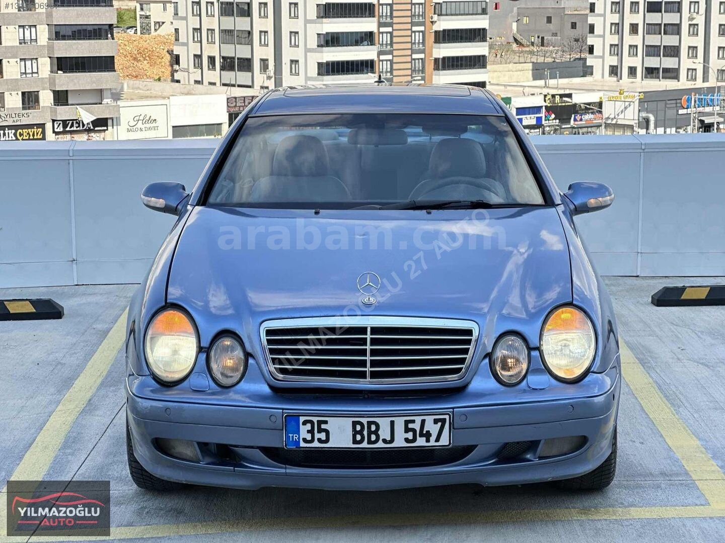 Galeriden Mercedes - Benz CLK 200 Kompressor Avantgarde 2001 Model Gaziantep 360.000 km Mavi 2