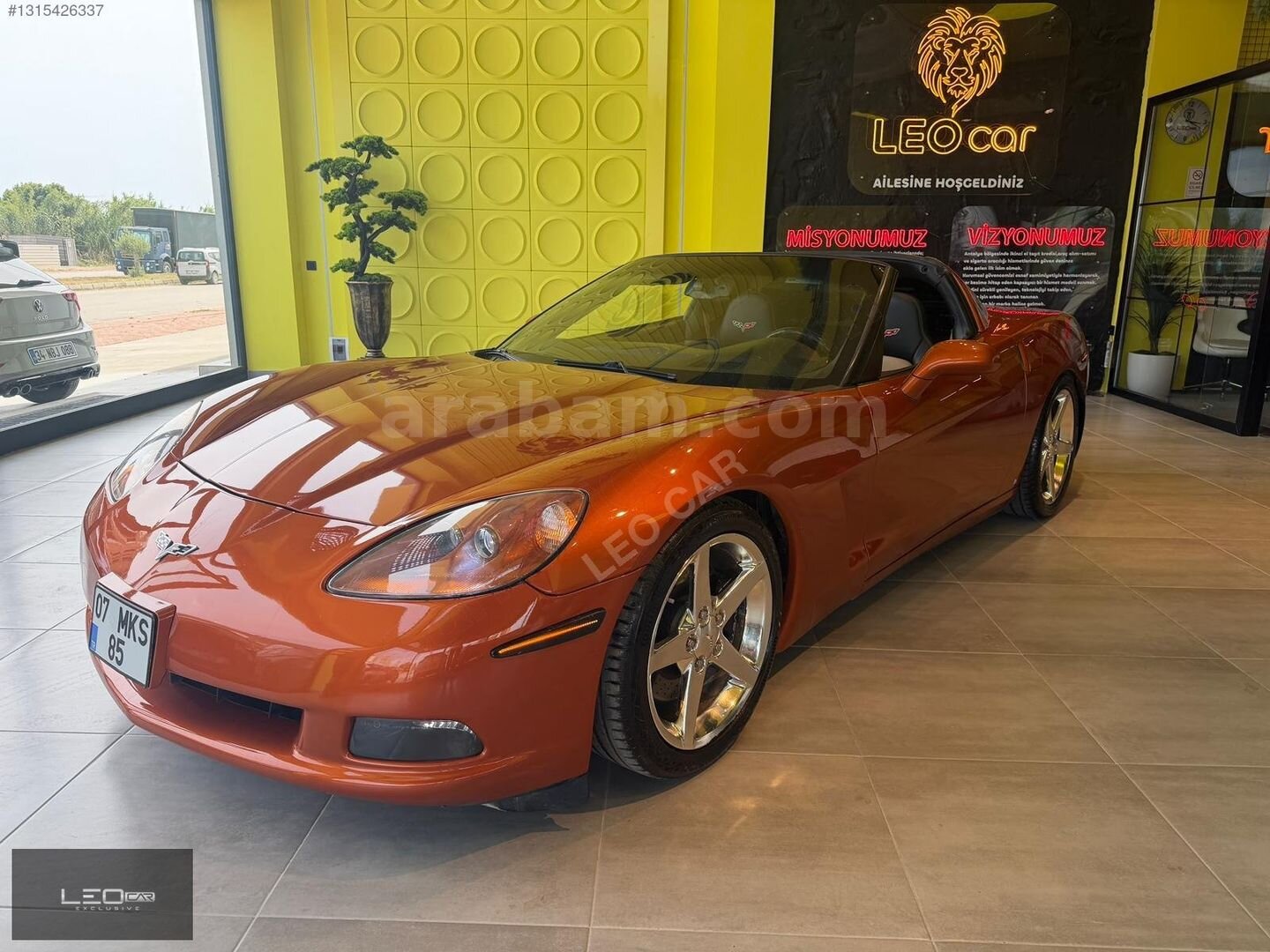 Galeriden Chevrolet Corvette C6 2009 Model Antalya 113.000 km Turuncu 3