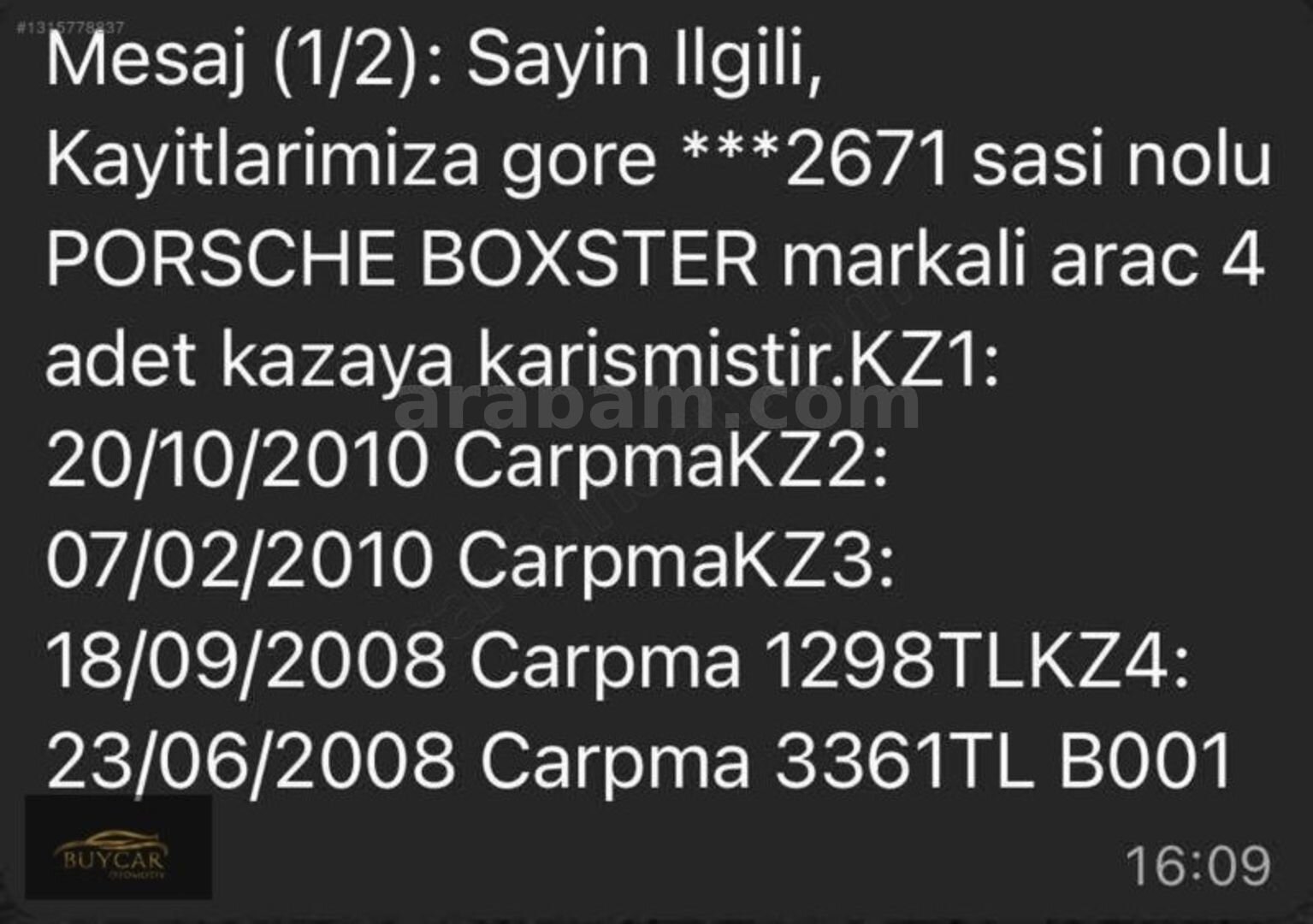 Galeriden Porsche Boxster 1997 Model İstanbul 164.000 km Siyah 2