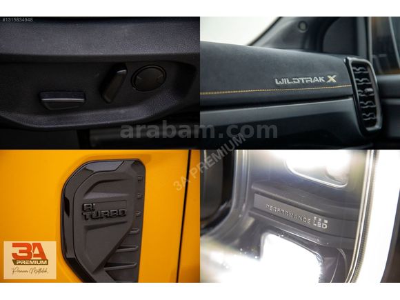 3A PREMİUM FORD RANGER 2.0 ECOBLUE 4x4 WİLDTRAK X HATASIZ