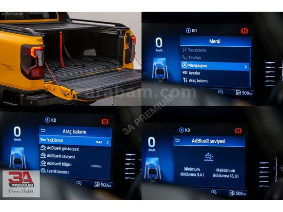 3A PREMİUM FORD RANGER 2.0 ECOBLUE 4x4 WİLDTRAK X HATASIZ