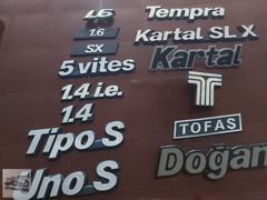 FİAT TEMPRA TİPO UNO TOFAŞ ARKA BAGAJ YAZI