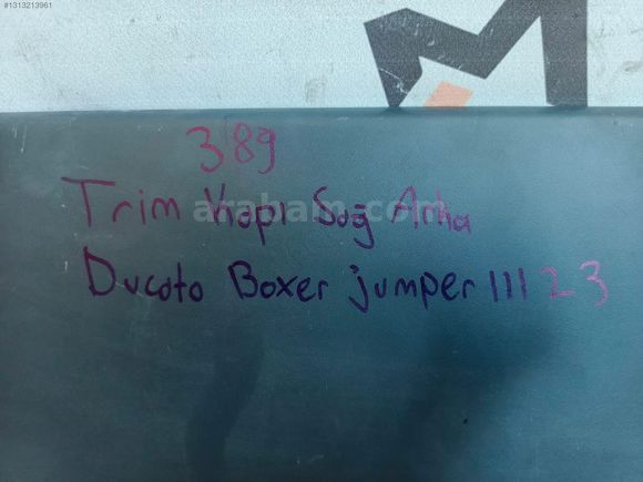 DUCATO BOXER JUMPER SAĞ ARKA KAPI BANDI PAKOSU TRİM