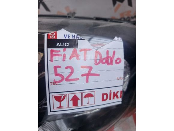 FİAT DOBLO SOL ÖN FAR ÇIKMA ORJİNAL 521094580