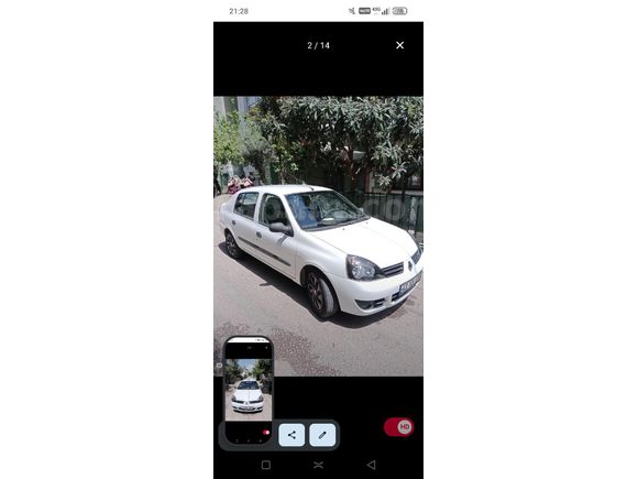 Sahibinden Renault Clio 1.4 Authentique 2007 Model  256.000 km Beyaz