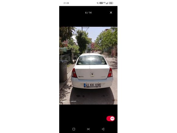 Sahibinden Renault Clio 1.4 Authentique 2007 Model  256.000 km Beyaz
