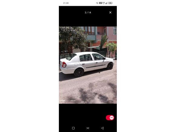 Sahibinden Renault Clio 1.4 Authentique 2007 Model  256.000 km Beyaz