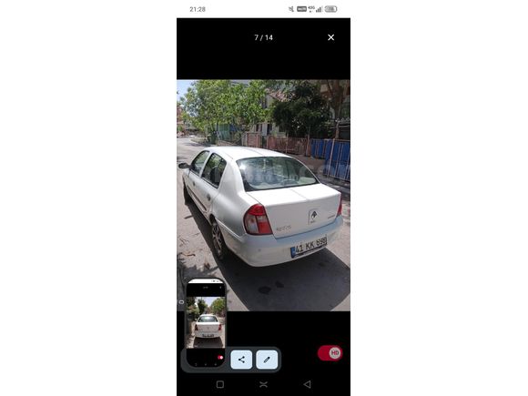 Sahibinden Renault Clio 1.4 Authentique 2007 Model  256.000 km Beyaz
