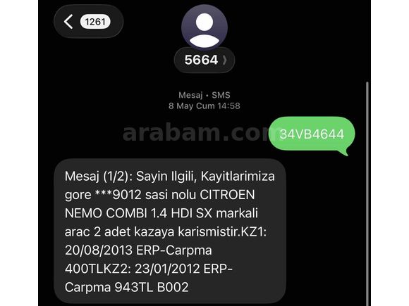 Sahibinden Citroen Nemo 1.4 HDi 2009 Model İstanbul