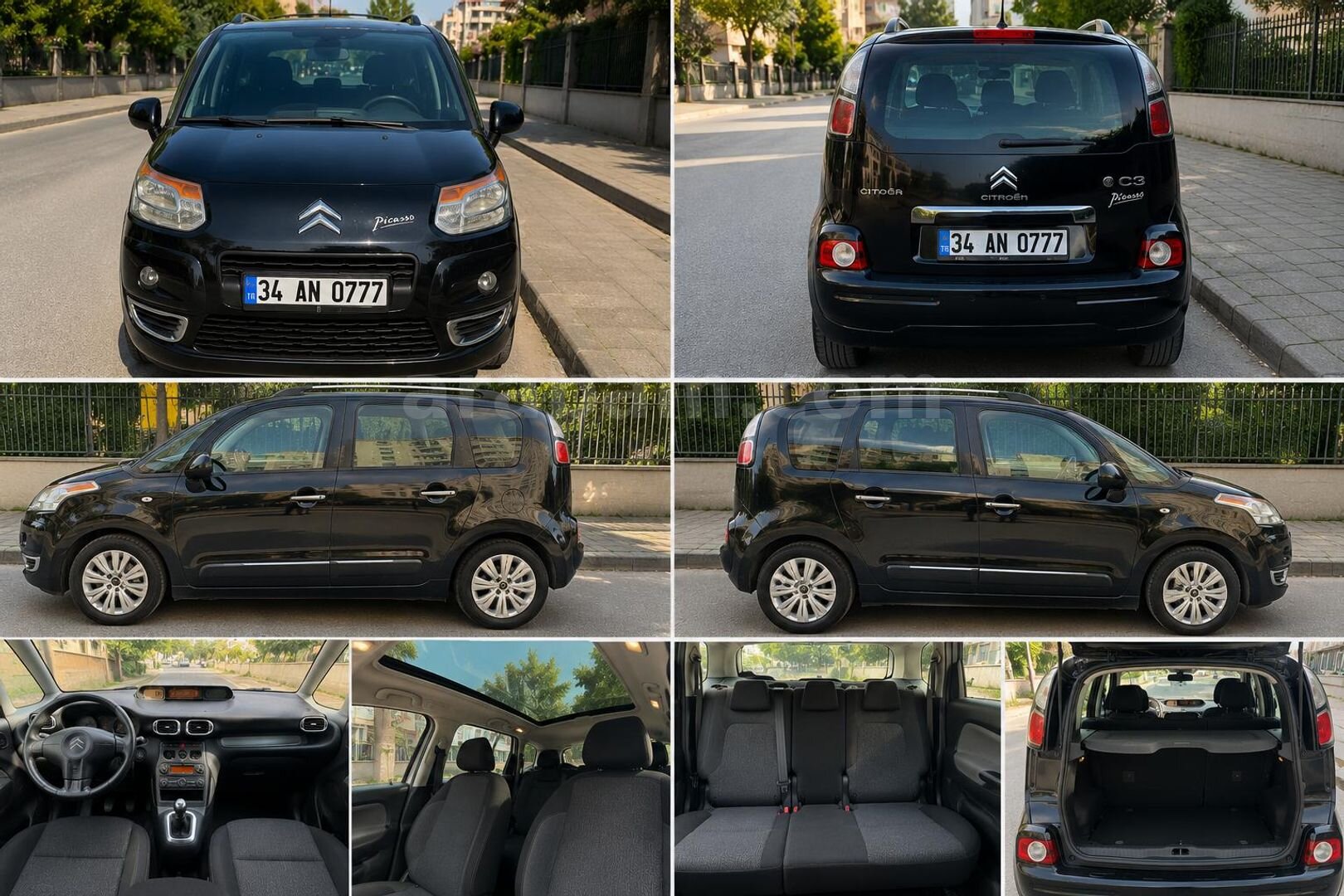 Sahibinden Citroen C3 Picasso 1.6 HDi SX 2010 Model İstanbul 241.000 km Siyah 2