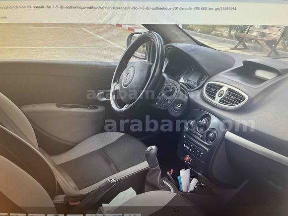 Sahibinden Renault Clio 1.5 dCi Authentique 2012 Model  288.000 km Gri