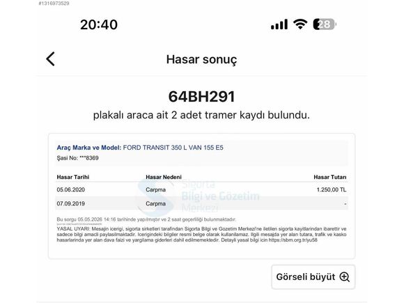 BARAN OTODAN 2014 MODEL ORJ KM 220 BİNDE HASARSIZ MASRAFSIZ