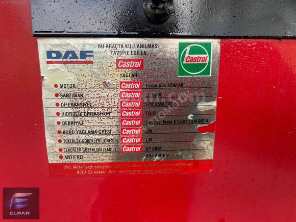 ELPAR'DAN 1997 DAF XF 95.480 ROTİNGERLİ TENTELİ ORJ. 742 BİN KM