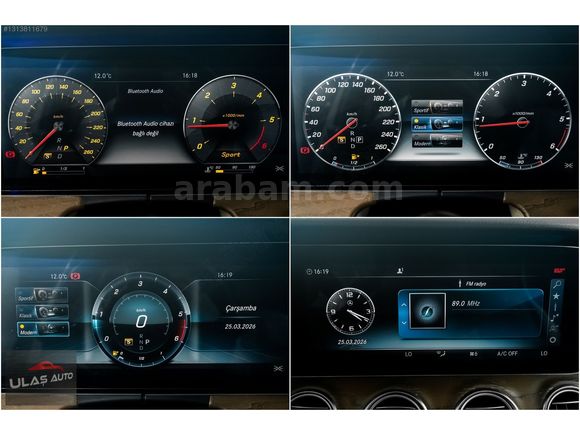 ULAŞ AUTO'DAN 2017 MERCEDES E220D 4 MATİC ISITMA/COMMAND/CAM TAV