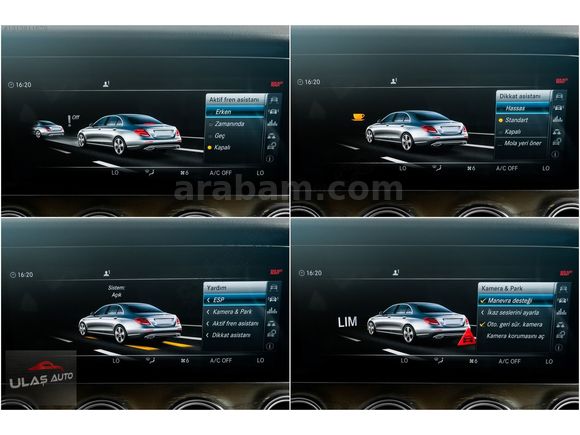 ULAŞ AUTO'DAN 2017 MERCEDES E220D 4 MATİC ISITMA/COMMAND/CAM TAV