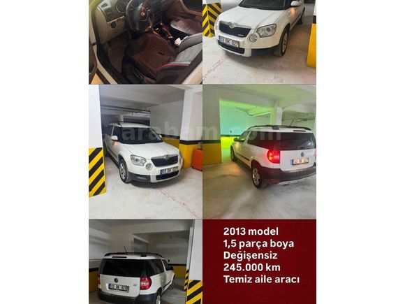 Sahibinden Skoda Yeti 1.6 TDI Active Greenline 2013 Model  246.000 km Beyaz