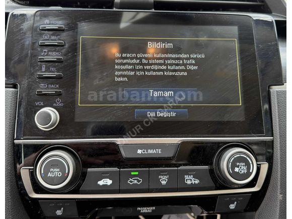2019 MODEL HONDA CIVIC ELEGANCE 119.000KM HATASIZ