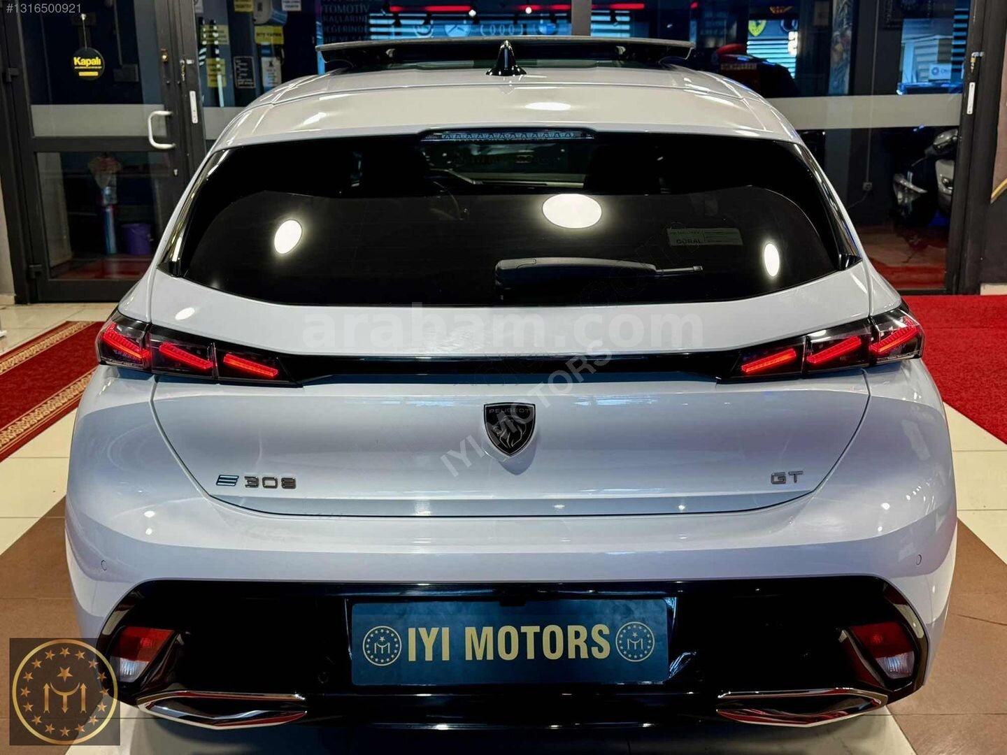 Galeriden Peugeot e-308 GT 2023 Model İstanbul 41.000 km Beyaz 5