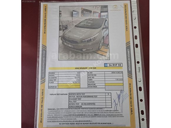 2013 KIA CEED! CONCEPT PLUS! ORJ.185.### KM! CAM TAVAN! LANSMAN!