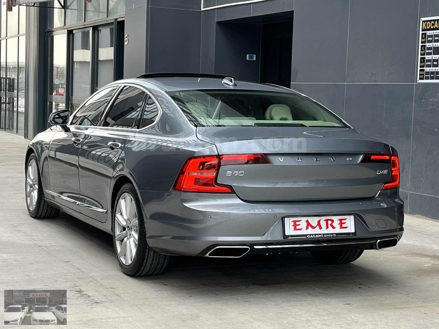 Galeriden Volvo S90 2.0 D D4 Inscription 2017 Model Ankara 169.000 km Gri 4