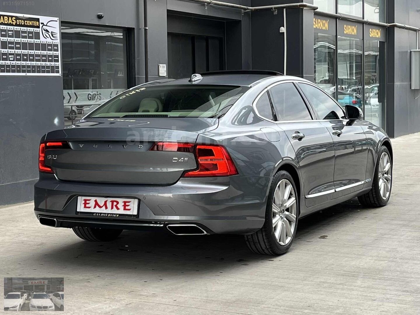 Galeriden Volvo S90 2.0 D D4 Inscription 2017 Model Ankara 169.000 km Gri 3
