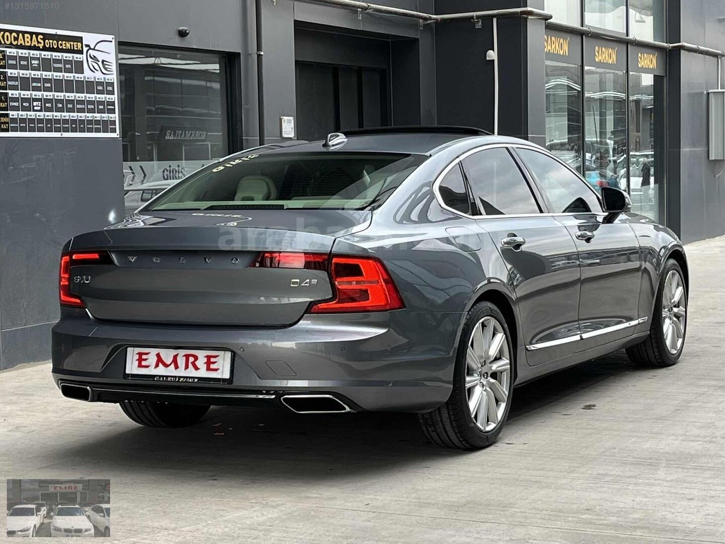 Galeriden Volvo S90 2.0 D D4 Inscription 2017 Model Ankara 169.000 km Gri 7