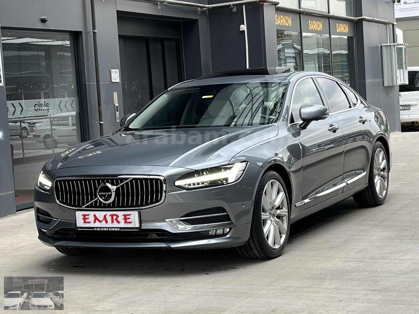 Galeriden Volvo S90 2.0 D D4 Inscription 2017 Model Ankara 169.000 km Gri 5