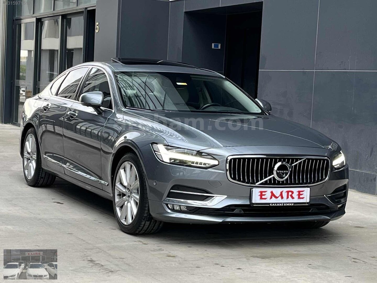 Galeriden Volvo S90 2.0 D D4 Inscription 2017 Model Ankara 169.000 km Gri 6